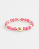 Tonal Pink Stretch Charm Bracelet