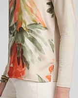 Satin Garden Long Sleeve Tee