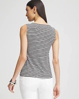 Contour Cotton™ Striped Square-Neck Tank