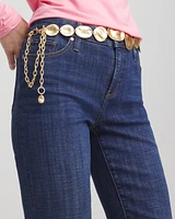 Chico's Gold-Tone Pebbles Chain Belt