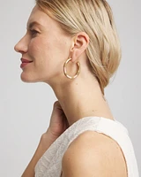 Pink Hoop Earrings