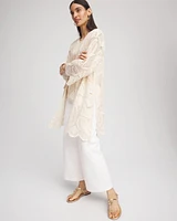 Cutwork Crochet-Lace Long Kimono