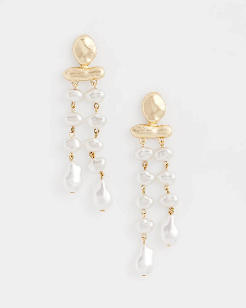 No Droop® Dripping Pearl Earrings