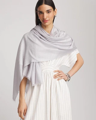 Lightweight Cashmere-Blend Wrap