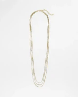 Multi Strand Gold-Tone Necklace