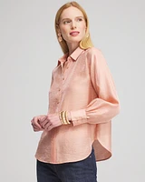 Shimmery Long Sleeve Shirt