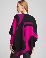 Colorblock Swirl Ruana