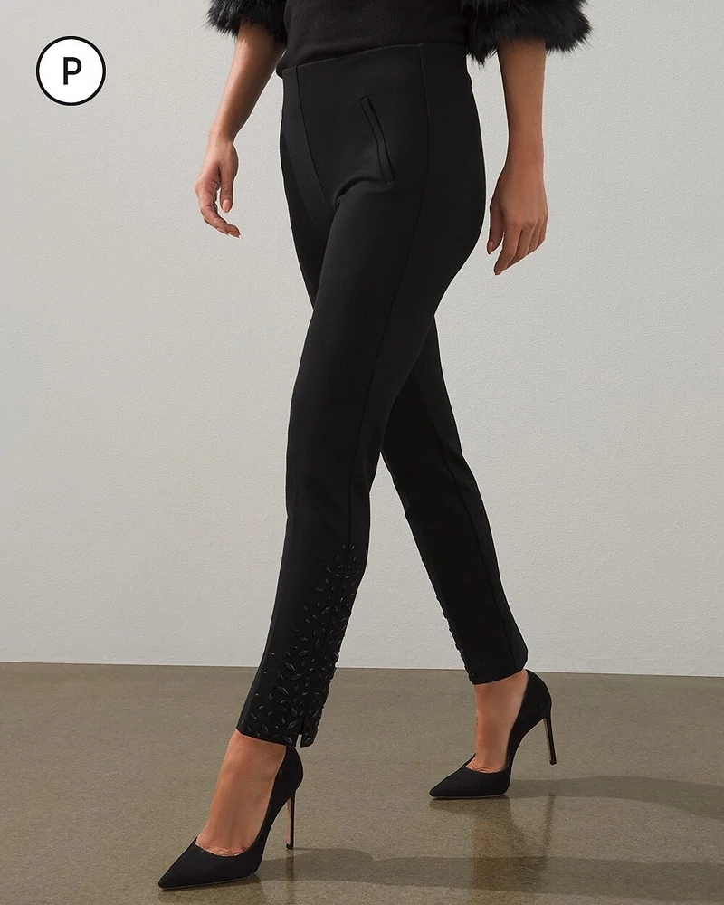 Juliet Beaded Slim Ankle Pants