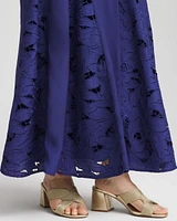 Godet Maxi Eyelet Skirt