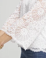 Scalloped Hem Lace Top