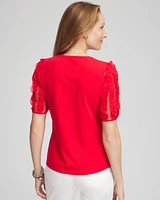 Handmade Applique V-Day Tee