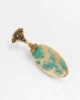 No Droop™ Turquoise and Gold Drop Earrings