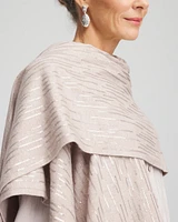 Cashmere Blend Sequin Ruana