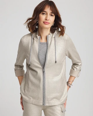 Zenergy® Luxe Foiled Cashmere Blend Hoodie