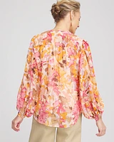 Split-Neck Blouse