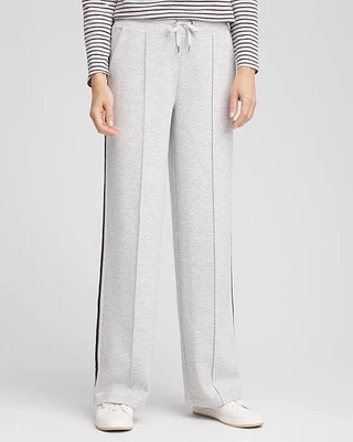 Petite Zenergy® Double-Knit Lattice Trim Pants