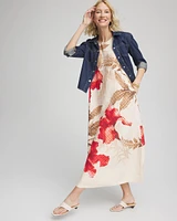 Floral Tank Linen Maxi Dress
