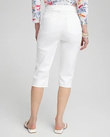 No-Stain 17" Pull-on Denim Capris