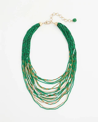 Layered Seed Bead Necklace