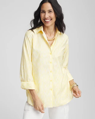 No Iron™ Golden Striped Shirt