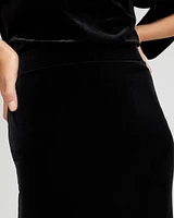 Travelers Collection Velvet Midi Skirt
