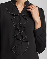 Ruffle Neck Shirt