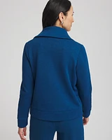 Zenergy® Beach Slub Half-Zip Pullover Top