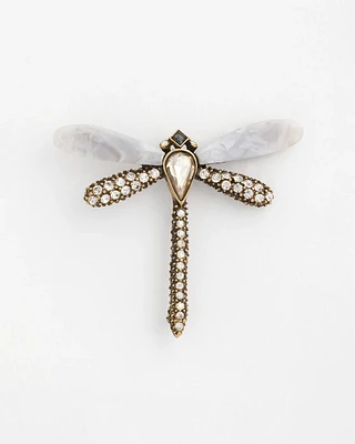 Sparkling Dragonfly Brooch