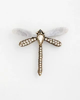 Sparkling Dragonfly Brooch