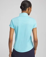 Zenergy® UPF Mockneck Short-Sleeve Top