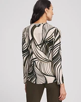 Zenergy® UPF Leaf Print Long Sleeve Sun Tee