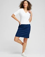 Poplin Ribbed Skort