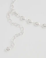 Silvertone Pebble Chain Belt