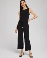 Petite Travelers Tie Waist Jumpsuit