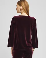 Travelers™ Velvet Cowlneck Top