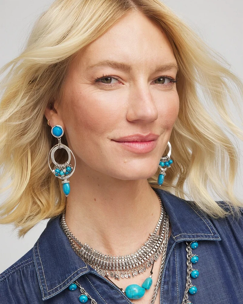 No Droop® Silver-Tone Earrings
