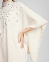 Embellished Knit Ruana