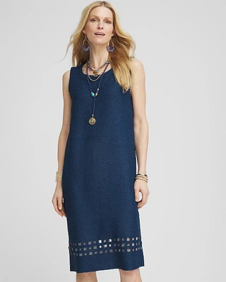 Travelers™ Sleeveless Crushed Cutout-Hem Dress