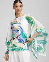 Island Motif Poncho