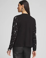 Embellished Long-sleeve Cardigan