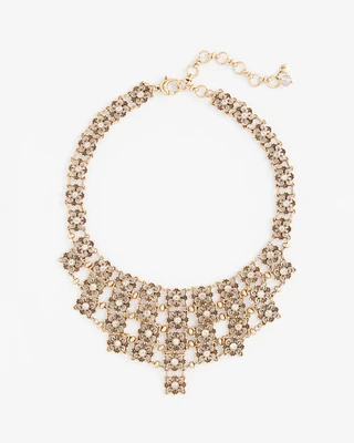 Sparkle Lace Bib Necklace
