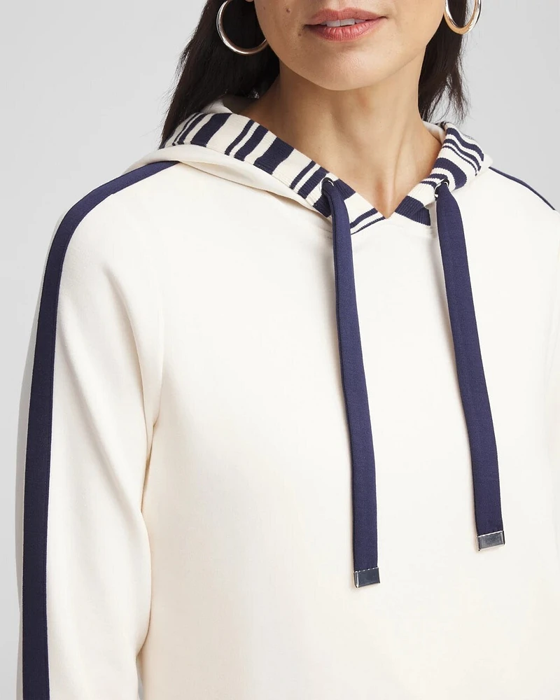 Zenergy® Striped Double-Knit Hoodie
