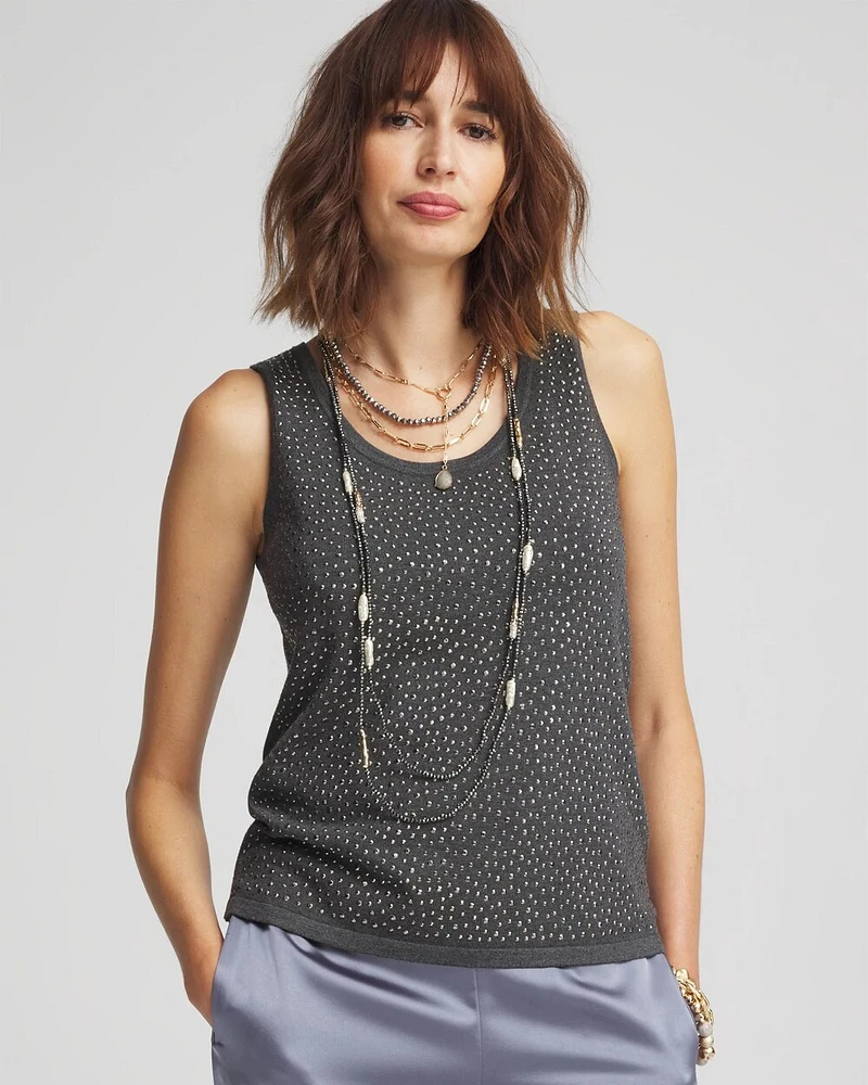Embellished Sweater Tank