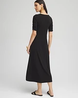 Ruched Jersey Midi Dress