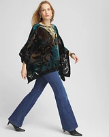 Velvet Burnout Poncho