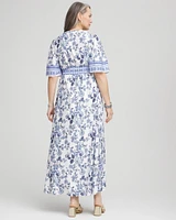 Surplice Matte Satin Maxi Dress