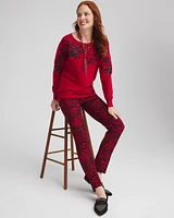 Juliet Swirl Print Ankle Pants