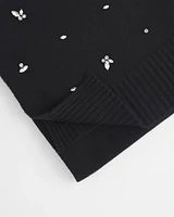 Embellished Cashmere Blend Scarf