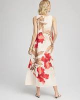 Floral Tank Linen Maxi Dress