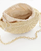 Raffia Crochet Conch Shell Bag